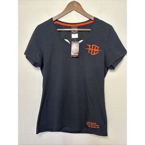 NWT Harley Davidson Motorcycles Hellbender Atlanta T Shirt Women's XL Black‎